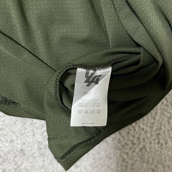 Youngla Shirt Mens XL Green Performance Workout Stretch Lightweight Short Sleeve - Picture 4 of 9